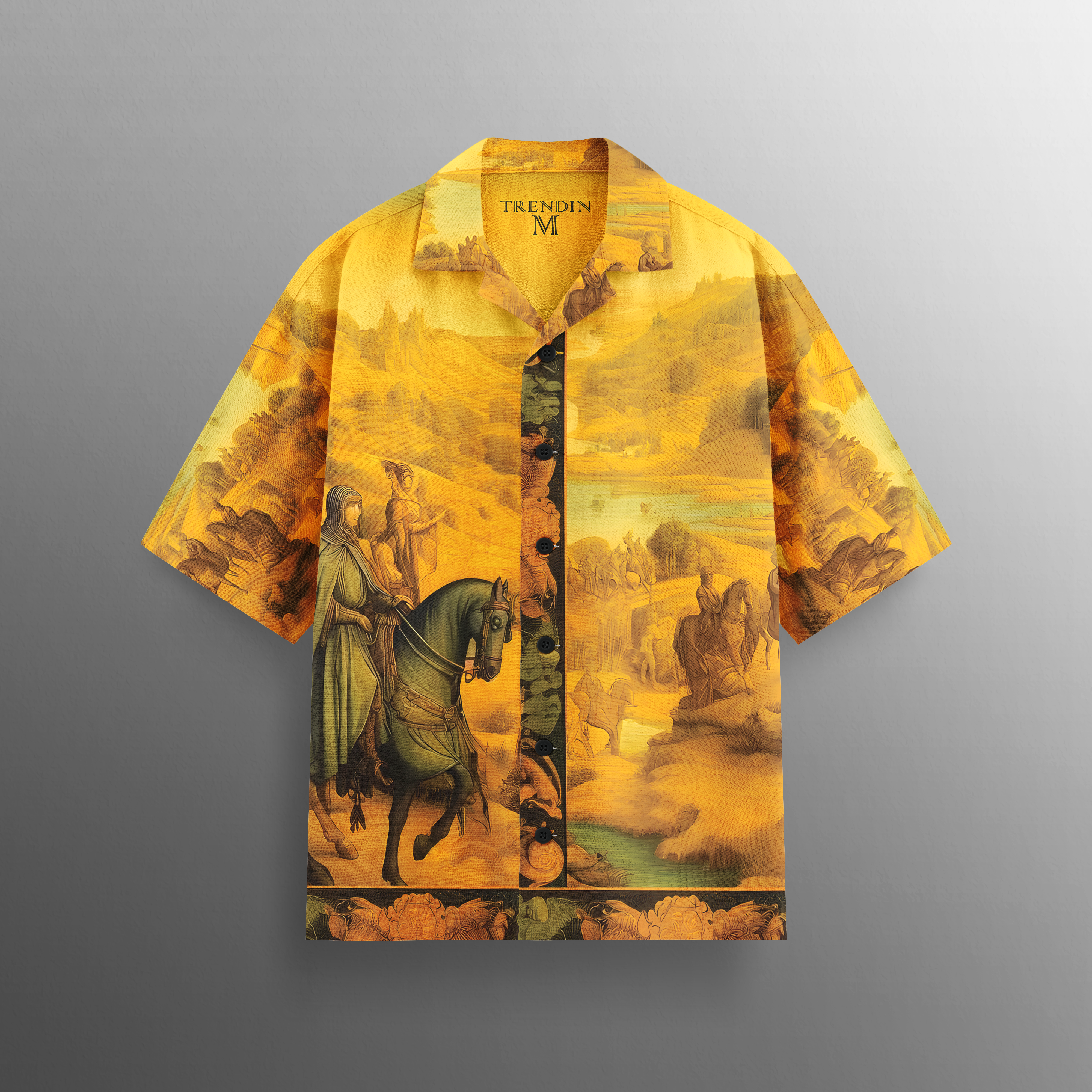 Golden Odyssey Cotton Shirt