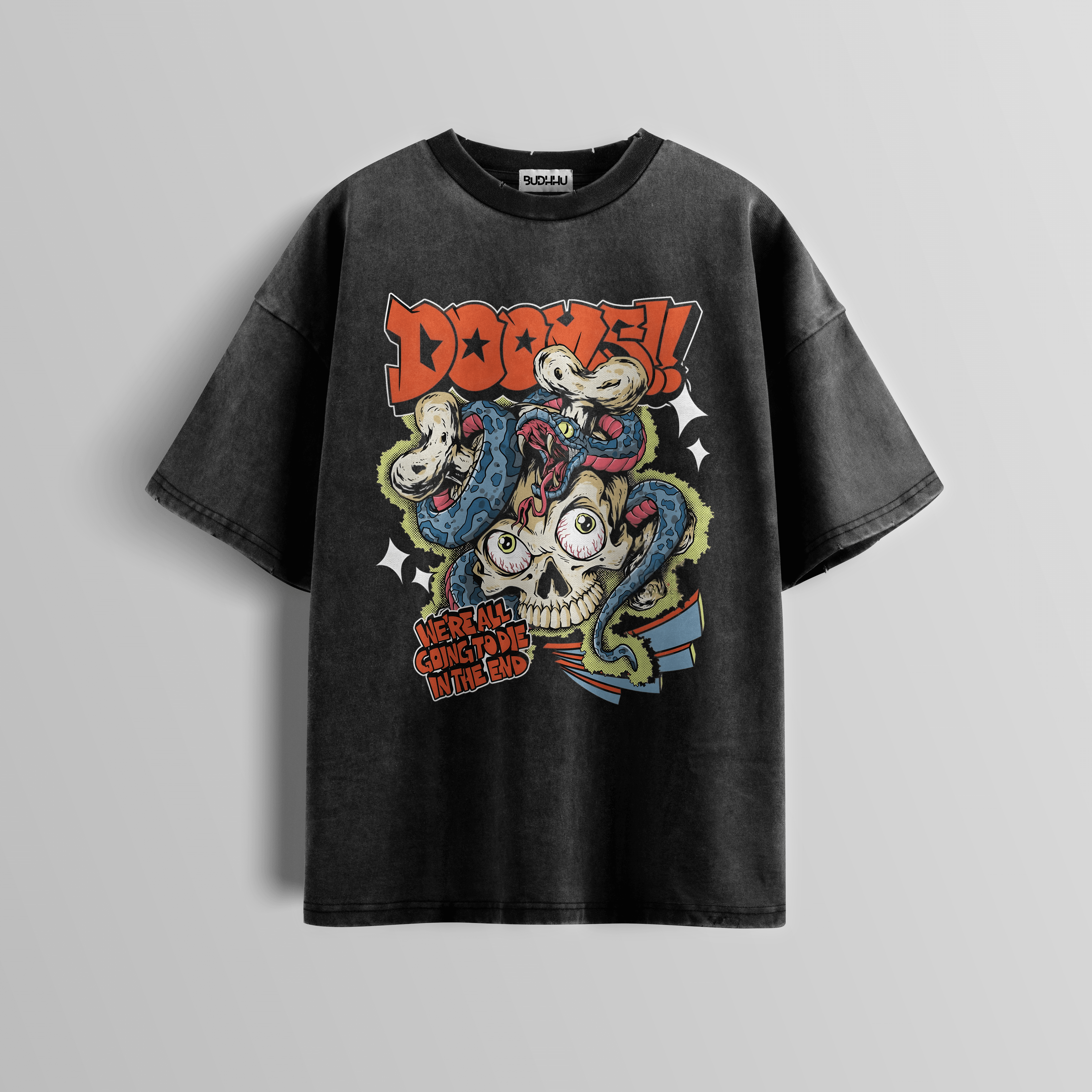 Doom Serpent Acid Wash Tee