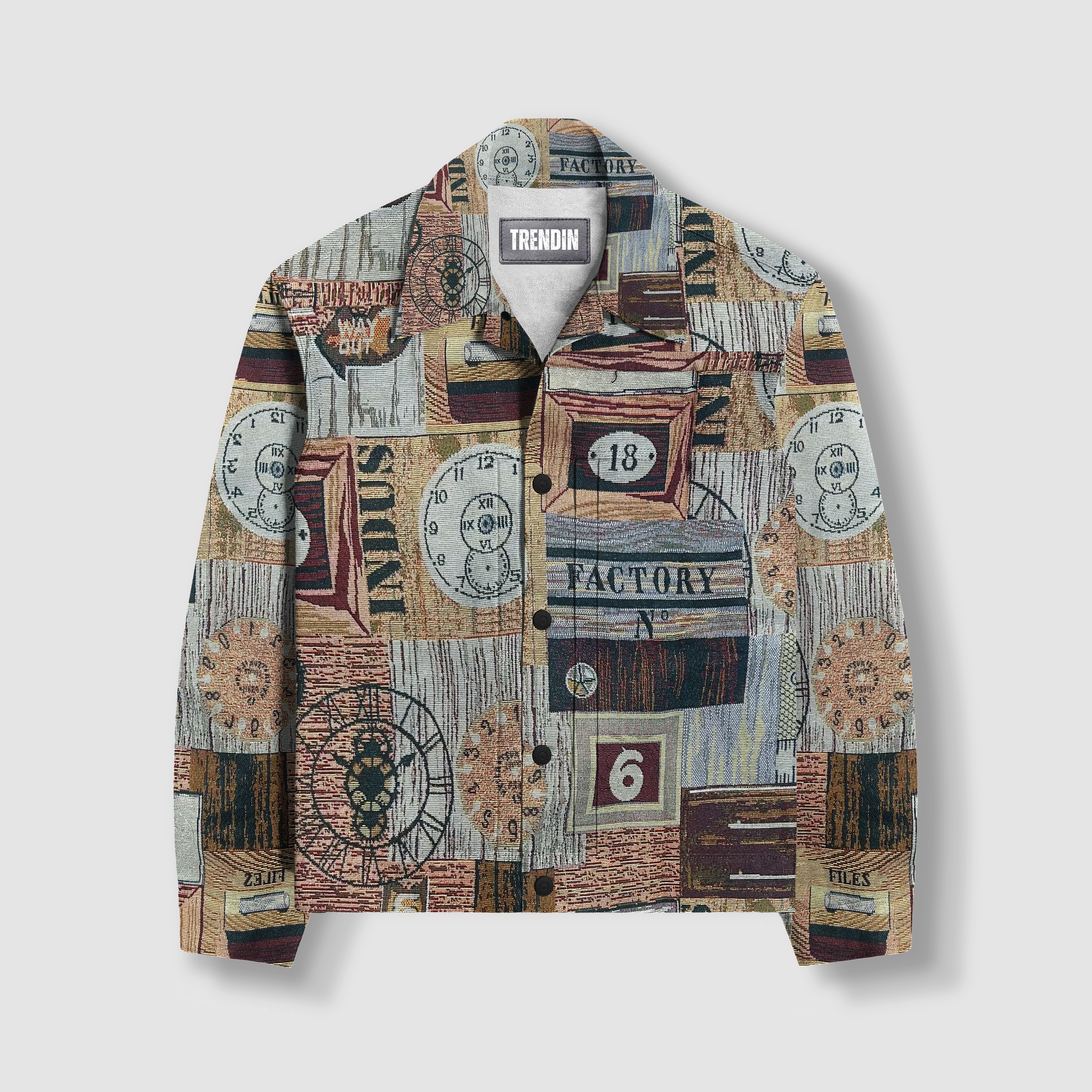 Mechanical Pulse Jacquard Shirt