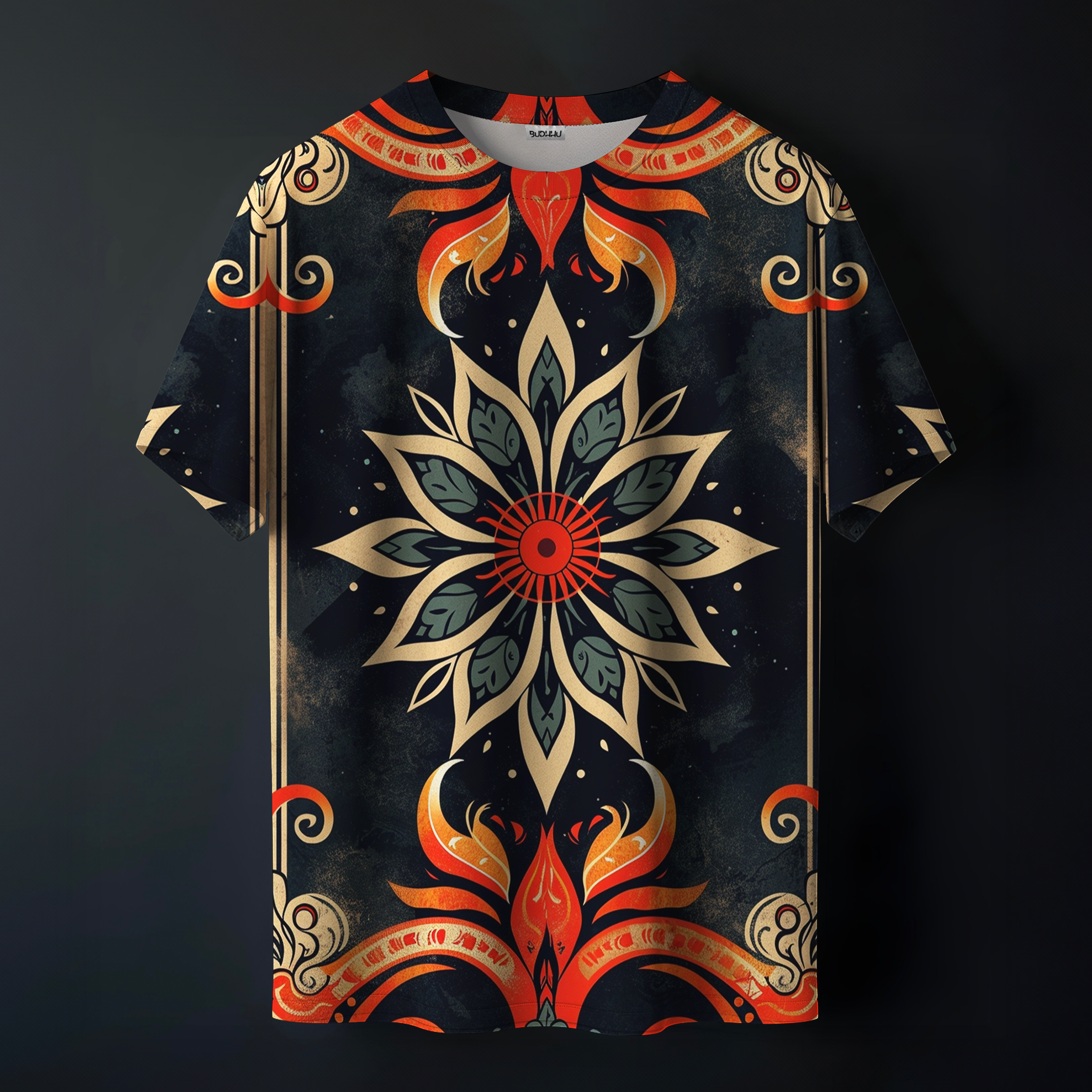 Blaze of Blossom Printed Tee