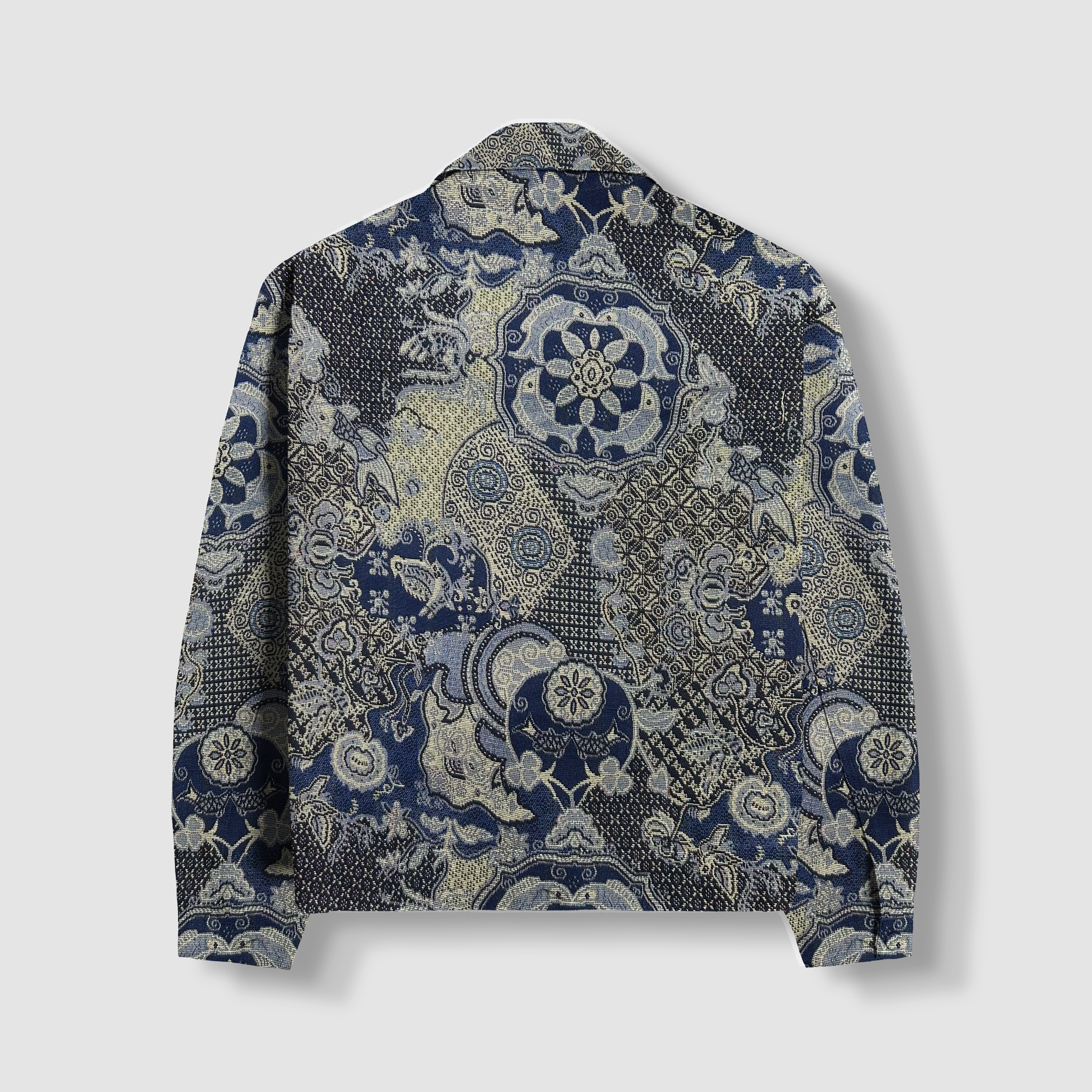 Navy Nebula Jacquard Shirt